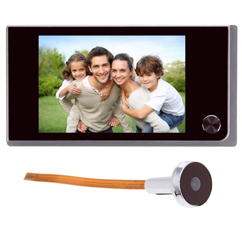 H-come 3.5 inch Digital Doorbell LCD 120 Degree Eye Electronic Peephole Doorbell Color IR Camera Door Viewer Powered by 4Pcsx AAA Batteries(not Included) - Image 1